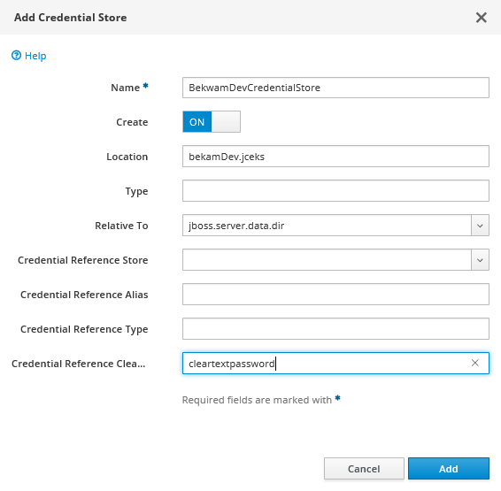 Screenshot of Management Console