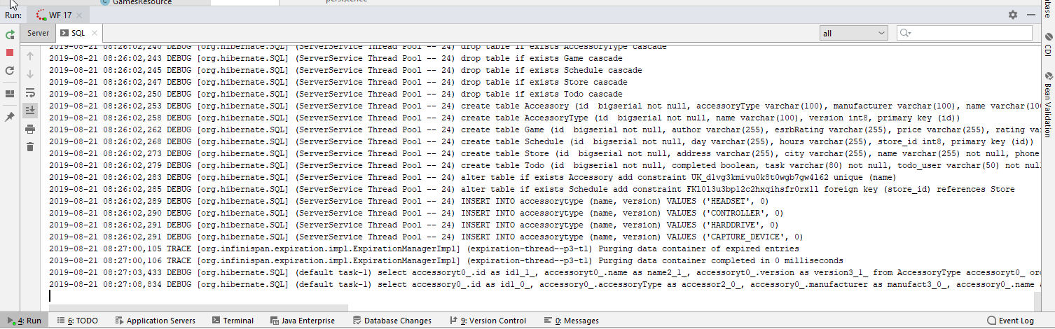 SQL Pane In IntelliJ